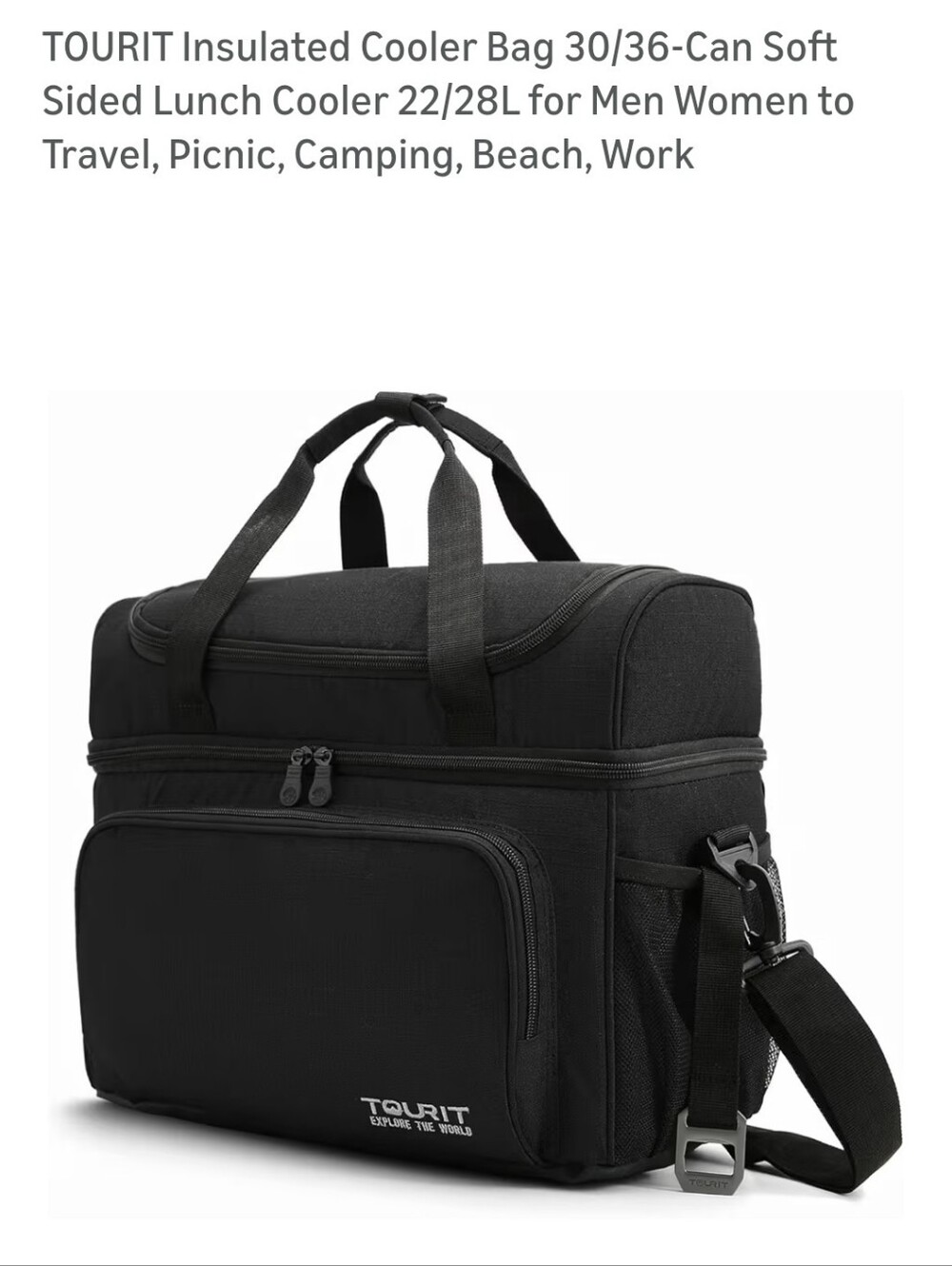 Tourit 30/36 Can Lunch Bag, NWT